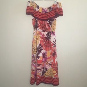 Off the shoulder floral summer dress!